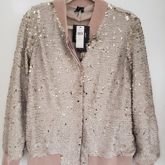 NWT - bl-nk London - Kimberly sequin bomber jacket - Picture 3 of 13